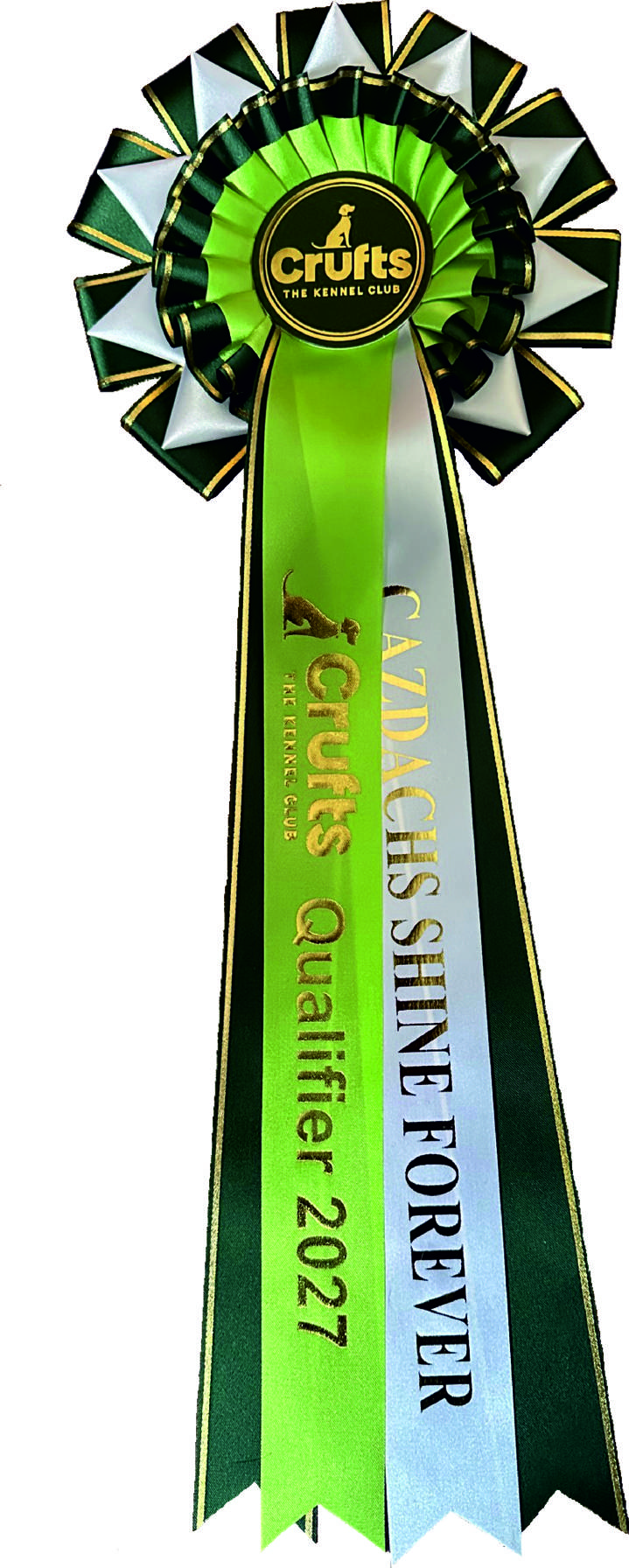Crufts Qualifying Rosette WITH Dog's Name*