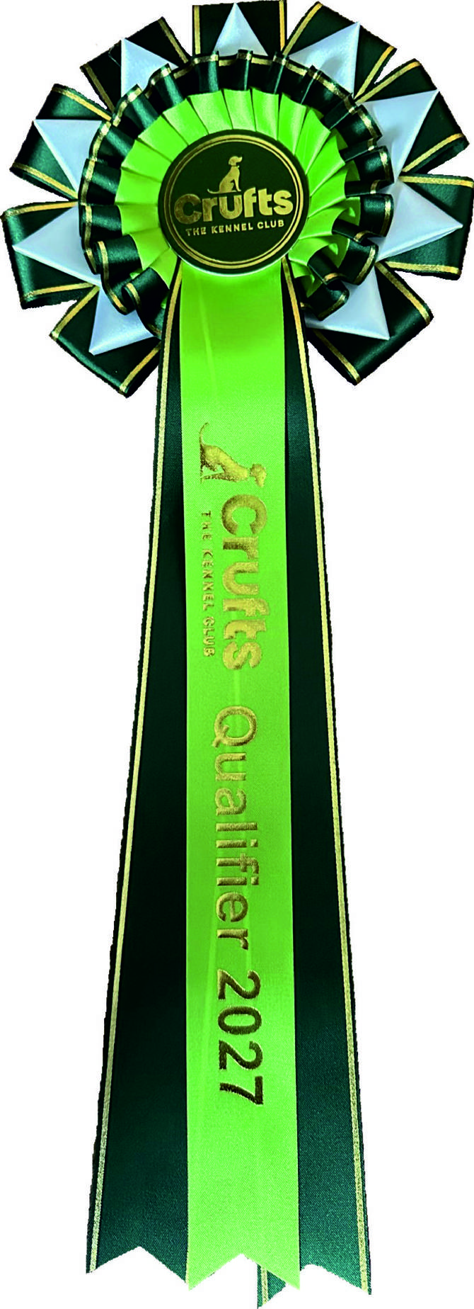 Crufts Qualifying Rosette WITHOUT Dog's Name*